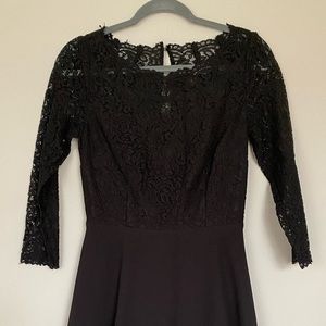 Karl Lagerfeld black lace dress